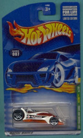 Mattel Hot Wheels 2001 Treasure Hunt Series 1:64 Scale Red & White Vulture 7/12 Die Cast #007